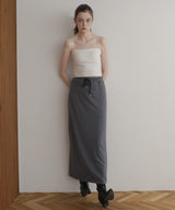 【4月中旬予約商品】ボーダーロングスカート