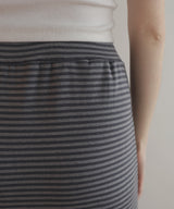 【4月中旬予約商品】ボーダーロングスカート