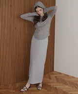 【4月中旬予約商品】ボーダーロングスカート