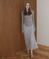 【4月中旬予約商品】ボーダーロングスカート