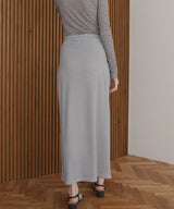【4月中旬予約商品】ボーダーロングスカート