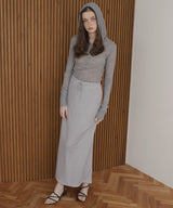 【4月中旬予約商品】ボーダーロングスカート