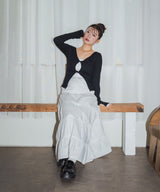 【しょちゃんコラボ】フロントオープン配色トップス