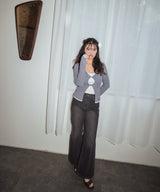 【しょちゃんコラボ】フロントオープン配色トップス