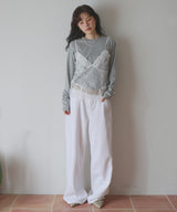 レースドッキングTシャツ