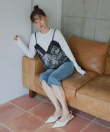 レースドッキングTシャツ