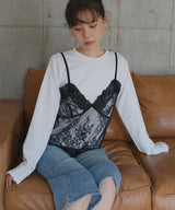 レースドッキングTシャツ