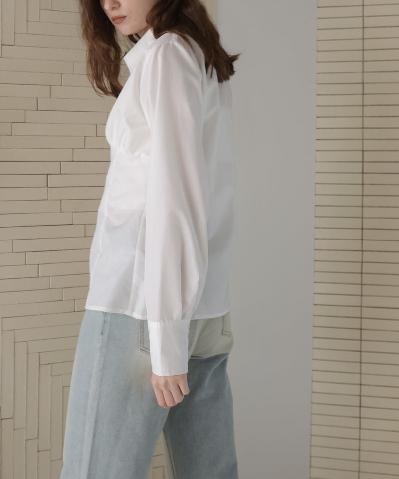 ビスチェ風ダブルジップロングスリーブシャツ