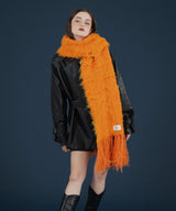 【オフィシャル限定カラー】モヘアタッチシャギーボリュームフリンジカラーマフラー