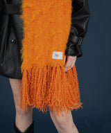 【オフィシャル限定カラー】モヘアタッチシャギーボリュームフリンジカラーマフラー