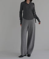 ニットカーブパンツ