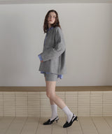 【セットアップアイテム】ホック付きポロニット＆ショートニットパンツ