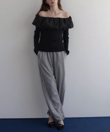 【11月上旬お届け商品】バルーンオフショルリプニット