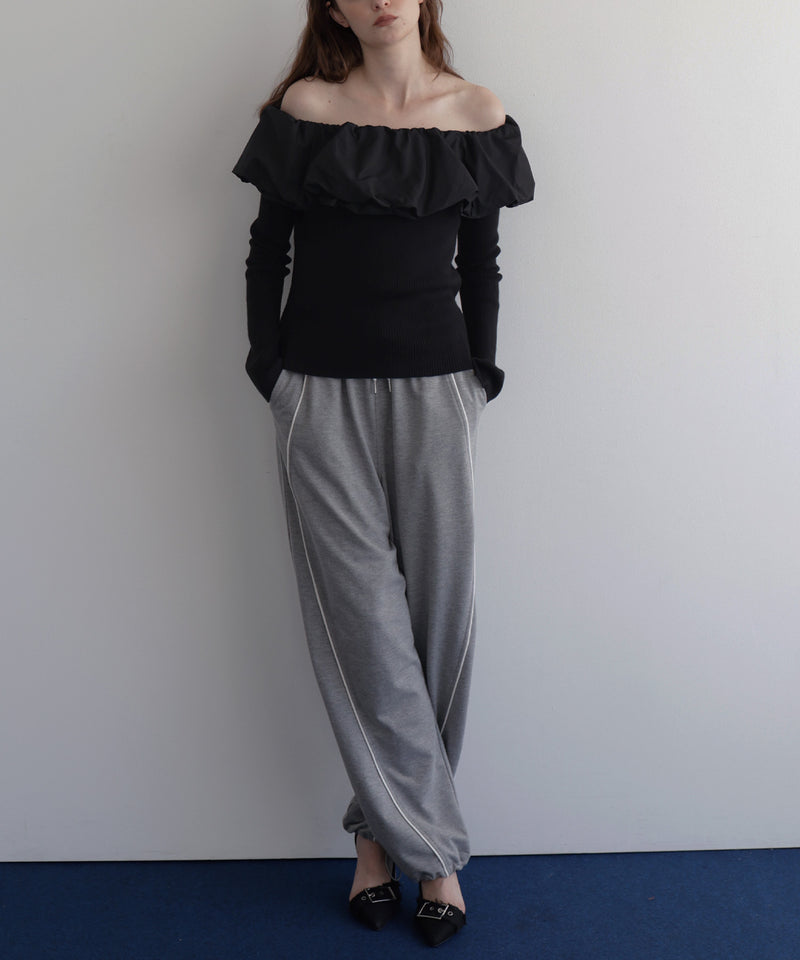 【11月上旬お届け商品】バルーンオフショルリプニット