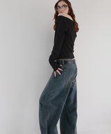 【12月上旬お届け商品】ドレープオフショルニットトップス