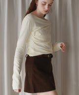 【12月上旬お届け商品】ドレープオフショルニットトップス