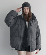 ロングイヤーフラップニットキャップマフラー/ニットフードマフラー