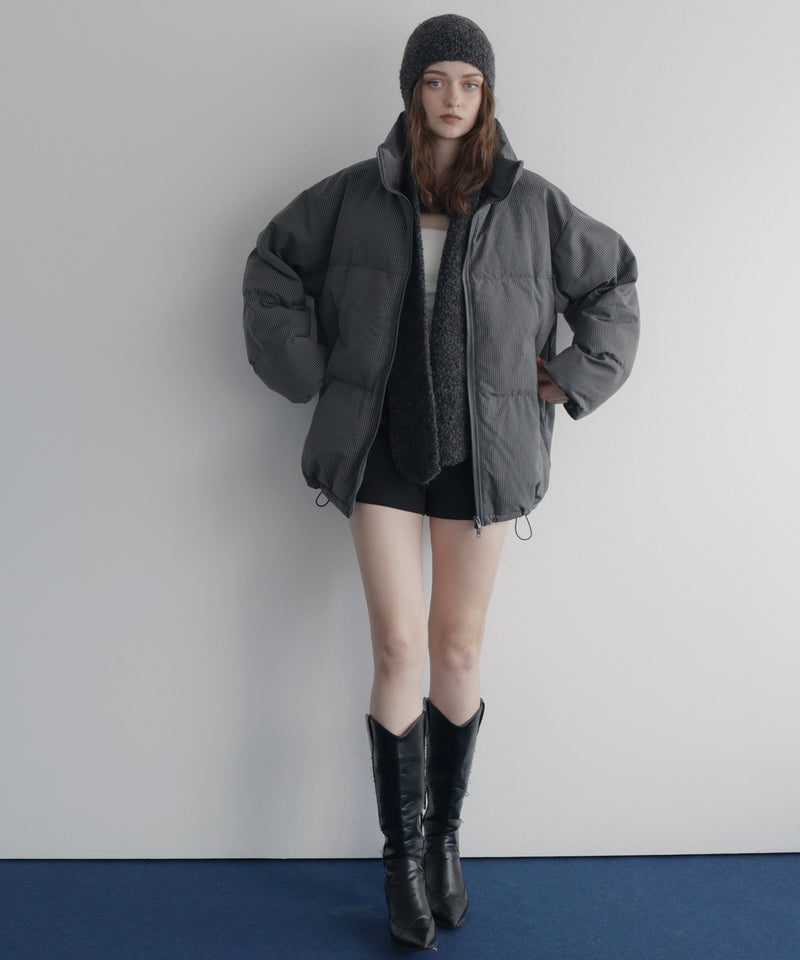 ロングイヤーフラップニットキャップマフラー/ニットフードマフラー