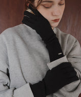 フィンガースリットニットグローブ/アームウォーマー/手袋