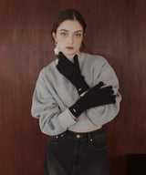 フィンガースリットニットグローブ/アームウォーマー/手袋