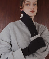 フィンガースリットニットグローブ/アームウォーマー/手袋