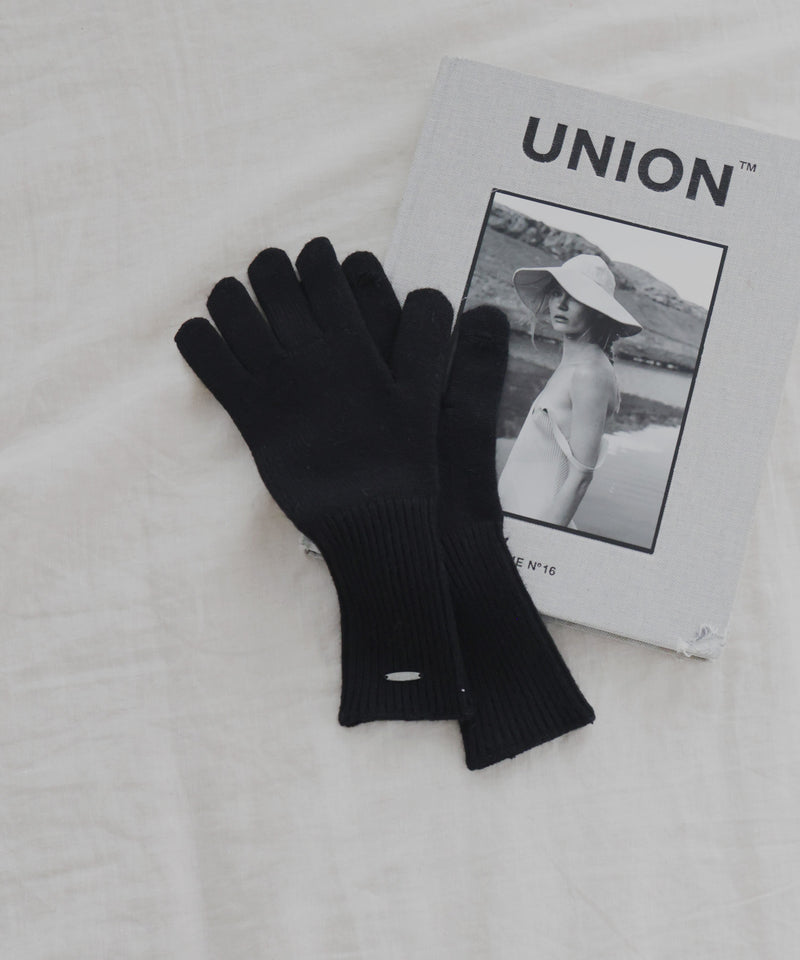 フィンガースリットニットグローブ/アームウォーマー/手袋