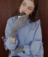 フィンガースリットニットグローブ/アームウォーマー/手袋