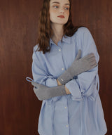 フィンガースリットニットグローブ/アームウォーマー/手袋