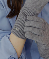 フィンガースリットニットグローブ/アームウォーマー/手袋
