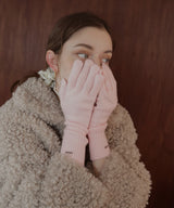 フィンガースリットニットグローブ/アームウォーマー/手袋