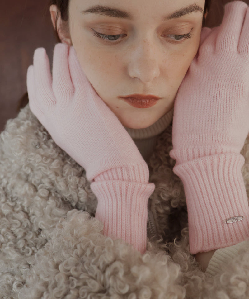 フィンガースリットニットグローブ/アームウォーマー/手袋