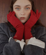 フィンガースリットニットグローブ/アームウォーマー/手袋