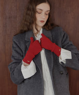 フィンガースリットニットグローブ/アームウォーマー/手袋