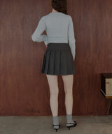 ポロニットボディスーツトップス