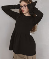 ペプラムフリルビスチェニットコンビTシャツ