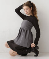 ペプラムフリルビスチェニットコンビTシャツ