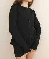 フリルニットカーディガン