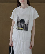 フォトプリントオーバーサイズショートスリーブTシャツ