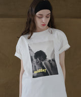 フォトプリントオーバーサイズショートスリーブTシャツ