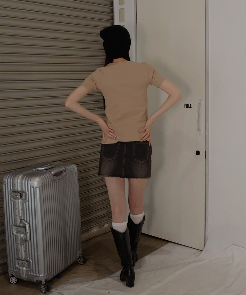 ２WAYアシメスナップトップス