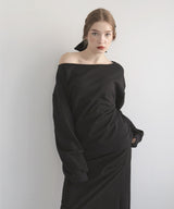 ワンショルルーズスウェット