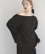 ワンショルルーズスウェット