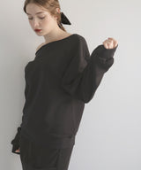 ワンショルルーズスウェット