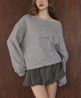 ワンショルルーズスウェット