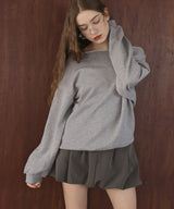 ワンショルルーズスウェット