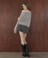 ワンショルルーズスウェット