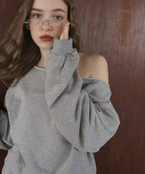 ワンショルルーズスウェット