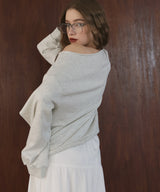 ワンショルルーズスウェット