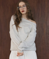 ワンショルルーズスウェット