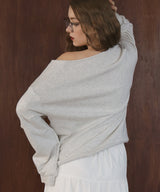 ワンショルルーズスウェット